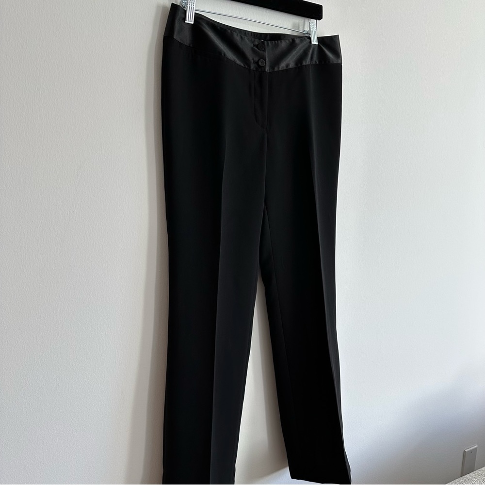 Calvin Klein Tuxedo Pants Black | Size 8 - Picture 3 of 5